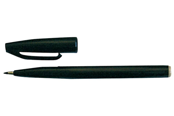 Pennarello Pentel Sign Pen punta fibra 2 mm 0,8 mm nero S520-A