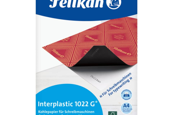 Carta carbone Pelikan Interplastic 1022G nero confezione 10 fogli - 401026