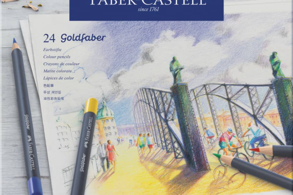 Matite colorate  permanenti Goldfaber Faber-Castell 24 colori Con. 24 pezzi -114724