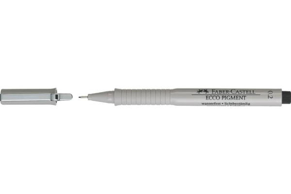 Penna punta in fibra Faber-Castell Ecco Pigment 0,2 mm 166299