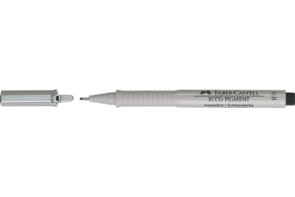 Penna punta in fibra Faber-Castell Ecco Pigment 0,8 mm 166899
