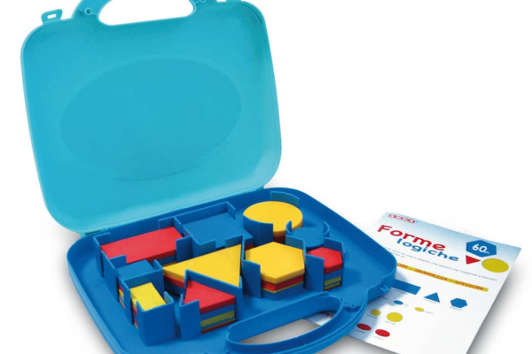 Forme logiche ARDA 5 forme/3 colori/2 grandezze/2 spessori colorati Conf. 60 pezzi - 122