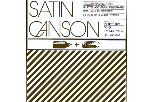 Blocco da disegno Canson carta lucida satinata 50 fogli 90/95 g/m² A3 C200757202