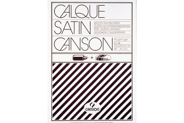 Blocco da disegno Canson carta lucida satinata 50 fogli 90/95 g/m² A4 C200757201
