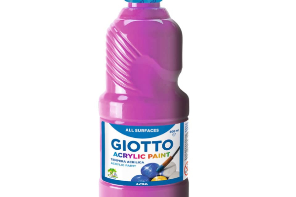 Tempera a base acrilica GIOTTO Acrylic Paint flacone 500 ml magenta 53371000