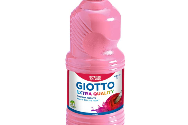 Tempera a base d'acqua GIOTTO Extra Quality flacone 1 lt rosa 533406