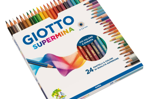 Matite colorate GIOTTO Supermina assortiti astuccio da 24 - 23580000