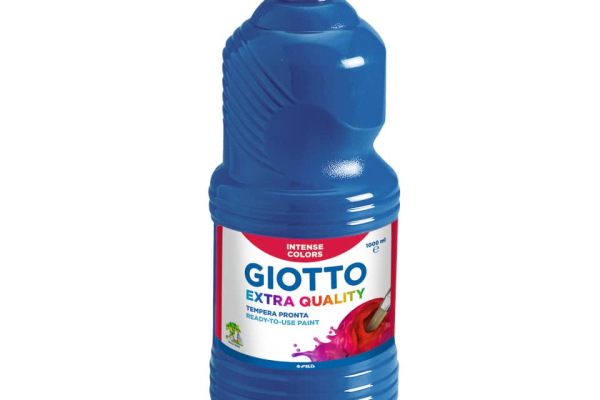 Tempera a base d'acqua GIOTTO Extra Quality flacone 1 lt blu 53341700