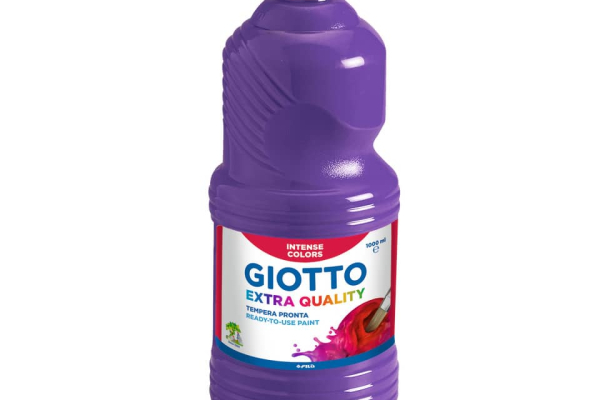 Tempera a base d'acqua GIOTTO Extra Quality flacone 1 lt violetto 533419