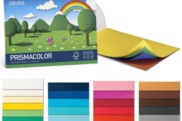 Cartoncini Prisma FAVINI 10 PRISMA monoruvidi colorati 220 g/m² 70x100cm ciclamino 32  conf.10 - A33V0A1