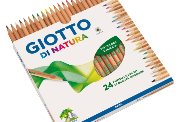 Matite colorate GIOTTO di Natura assortiti astuccio da 24 - 240700