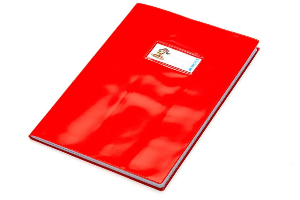 Copriquaderno con etichetta - Coprimaxi Beat A4 in PVC laccato spessore 180 μm CoLibrì rosso - PF02020112