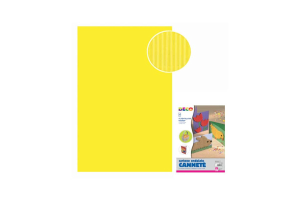 Cannetè - 50x70 cm - busta 10 fogli - 230 g/m² Deco giallo 2206/4