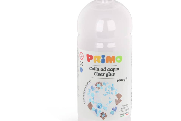 Colla ad acqua Primo trasparente bottiglia 1000 ml con tappo dosatore - 303CA1000
