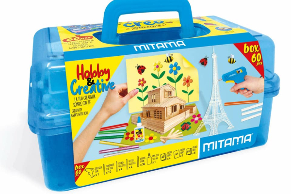 Cassetta Mitama Hobby & Creative porta accessori per fai da te - contenuto 60 pezzi assortiti - 62886