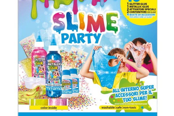 Kit  Mitama Slime Party Glitter Glue colori assortiti colori assortiti - 62883