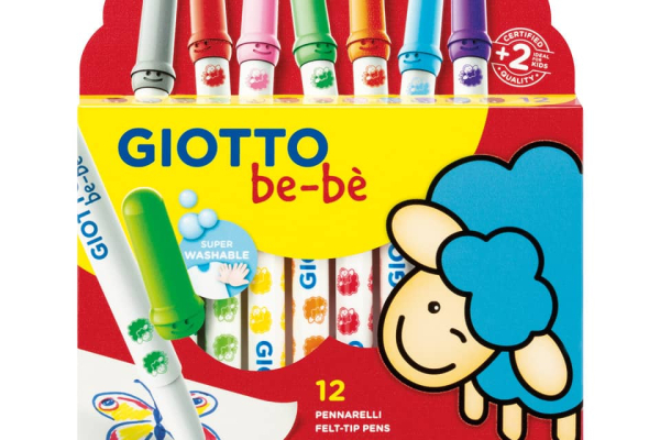 Pennarelli colori assortiti - conf. 12 pezzi Giotto Bebè assortiti F478200