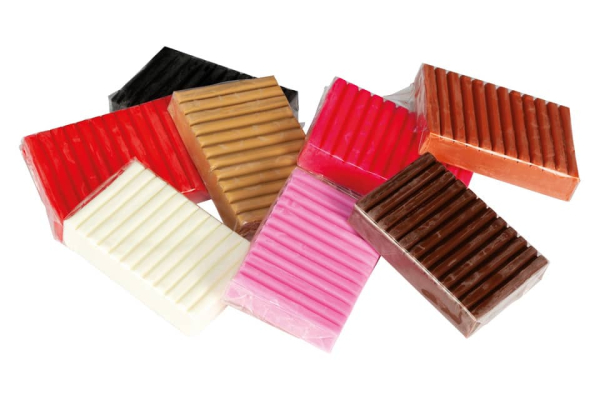 Astuccio da 8 panetti di plastilina vegetale 264 g Pongo colori assortiti pelle - F603100