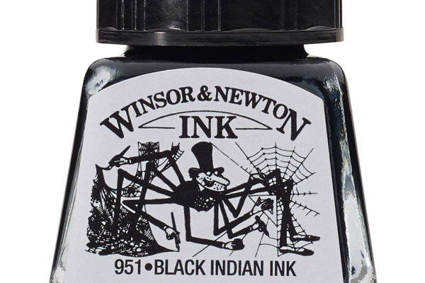 Inchiostro da disegno Winsor&Newton nero - 14 ml - 1005030