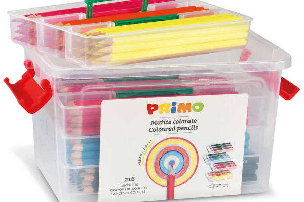 Valigetta 216 matite in 12 colori Primo assortiti 507MAT216